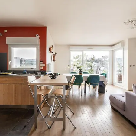 Tranquil 3bd Flat W Chic Patiobnfolympiades *