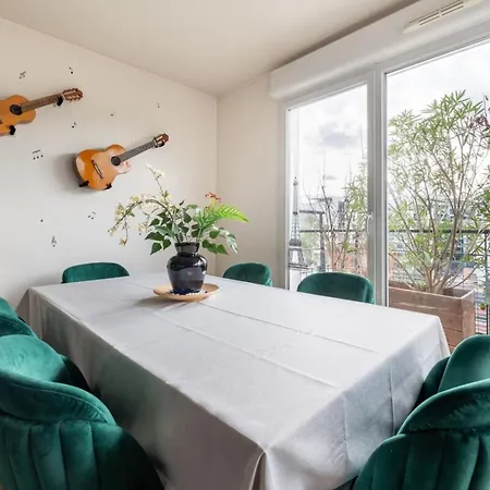 Tranquil 3bd Flat W Chic Patiobnfolympiades
