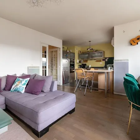 Tranquil 3bd Flat W Chic Patiobnfolympiades パリ